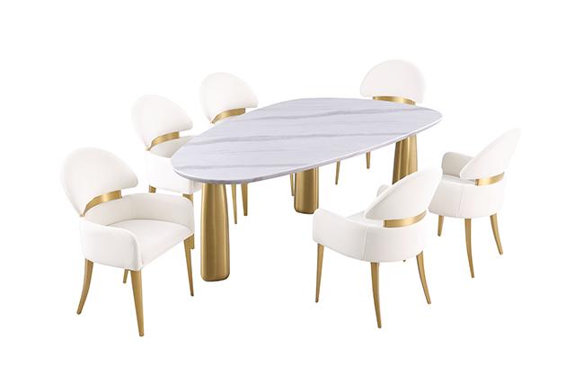 Northam 7 Pc Dining Table Set - U&U Home Budget Furniture (Carteret, NJ)