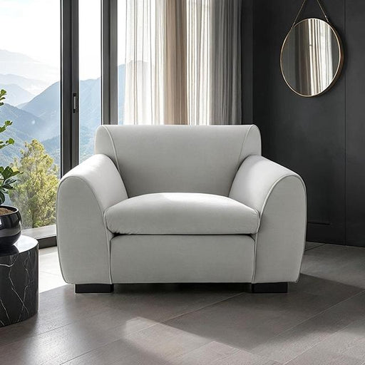 Severo Chair Light Gray - U&U Home Budget Furniture (Carteret, NJ)