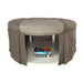 Claes Round Ottoman Gray - U&U Home Budget Furniture (Carteret, NJ)