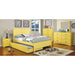 PRIAM Full & Twin Bed, White/Gray, Pink, Chrome, & Yellow - U&U Home Budget Furniture (Carteret, NJ)