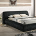 Palmdale Bed Black & Ivory - U&U Home Budget Furniture (Carteret, NJ)