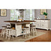 SABRINA Off White/Cherry Counter Ht. Stool, Cherry & White (2/CTN) - U&U Home Budget Furniture (Carteret, NJ)