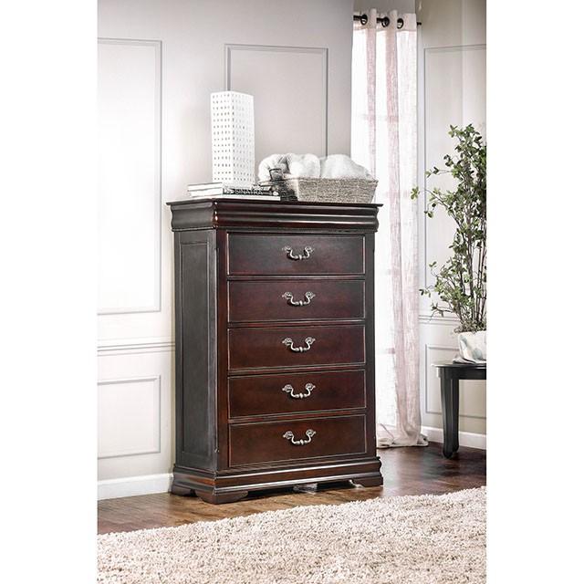 Mandura Cherry Chest - U&U Home Budget Furniture (Carteret, NJ)