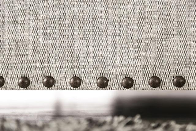PICOTEE Sofa, Light Gray/Black - U&U Home Budget Furniture (Carteret, NJ)
