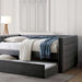 Susanna Gray Daybed w/ Trundle, Gray - U&U Home Budget Furniture (Carteret, NJ)