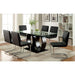 LODIA I Black Dining Table - U&U Home Budget Furniture (Carteret, NJ)