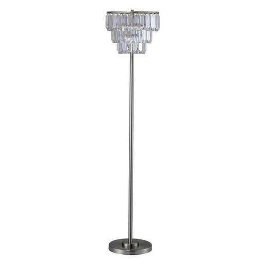 Meg Clear Floor Lamp - U&U Home Budget Furniture (Carteret, NJ)