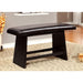 HURLEY Black Counter Ht. Bench - U&U Home Budget Furniture (Carteret, NJ)
