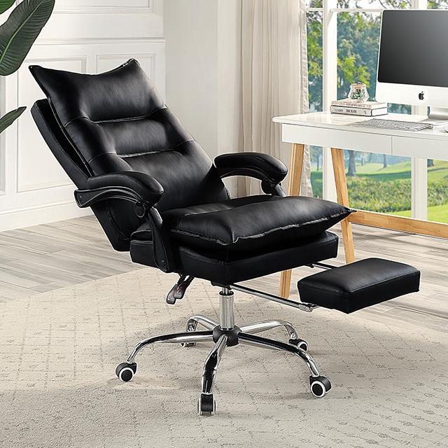 PERCE Office Chair, Black - U&U Home Budget Furniture (Carteret, NJ)