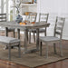 LAQUILA Dining Table, Gray - U&U Home Budget Furniture (Carteret, NJ)