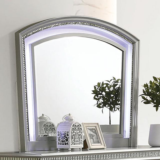 MADDIE Mirror, Silver - U&U Home Budget Furniture (Carteret, NJ)