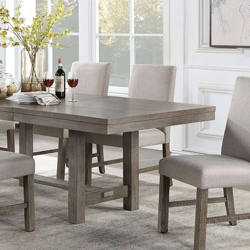 SAN ANTONIO Dining Table w/ 1 X 18" Leaf - U&U Home Budget Furniture (Carteret, NJ)