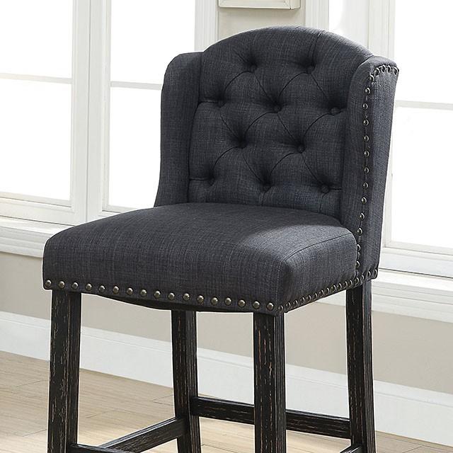 SANIA Bar Ht. Wingback Chair (2/CTN) - U&U Home Budget Furniture (Carteret, NJ)