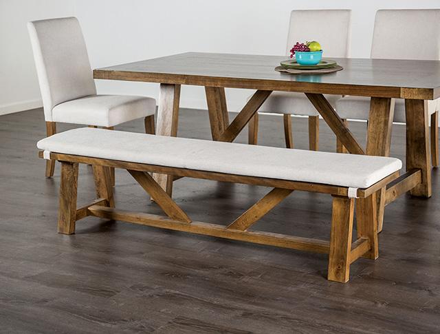 Losone Bench w/ Cushion - U&U Home Budget Furniture (Carteret, NJ)