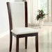 Manhattan I Dark Cherry/White Side Chair, White (2/CTN) - U&U Home Budget Furniture (Carteret, NJ)