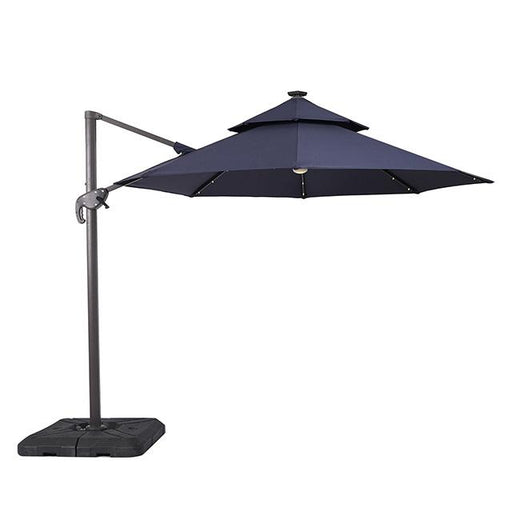 Nuti 10 Ft Round Umbrella w/ LED Light + 37" Large Base - U&U Home Budget Furniture (Carteret, NJ)