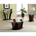 MANHATTAN IV Dark Cherry Sofa Table, Brown Cherry - U&U Home Budget Furniture (Carteret, NJ)