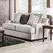 PICOTEE Loveseat, Light Gray/Black - U&U Home Budget Furniture (Carteret, NJ)