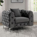 SAPPHIRA Chair, Dark Gray - U&U Home Budget Furniture (Carteret, NJ)