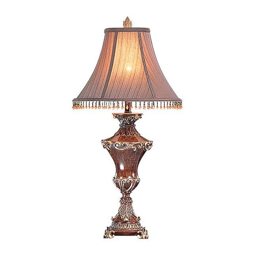 Selma Beige/Gold Table Lamp (2/CTN) - U&U Home Budget Furniture (Carteret, NJ)