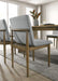 ST GALLEN Side Chair (2/CTN), Natural Tone/Light Gray - U&U Home Budget Furniture (Carteret, NJ)