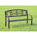 POTTER Black Patio Steel Bench - U&U Home Budget Furniture (Carteret, NJ)