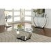 ROXO Satin Plated/Black End Table - U&U Home Budget Furniture (Carteret, NJ)