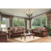 TABITHA Brown Love Seat, Brown - U&U Home Budget Furniture (Carteret, NJ)
