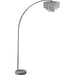 Julie Chrome 62"H Crystal Chrome Arch Lamp - U&U Home Budget Furniture (Carteret, NJ)
