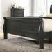 Louis Philippe Cal.King Bed Black & Grey - U&U Home Budget Furniture (Carteret, NJ)