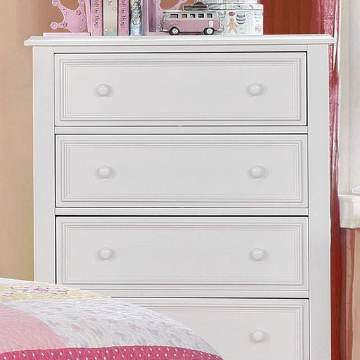 OLIVIA White Chest - U&U Home Budget Furniture (Carteret, NJ)