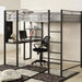 Sherman Silver/Gun Metal Full & Queen Bed w/ Workstation - U&U Home Budget Furniture (Carteret, NJ)