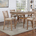 UPMINSTER Counter Ht. Table, Natural Tone - U&U Home Budget Furniture (Carteret, NJ)