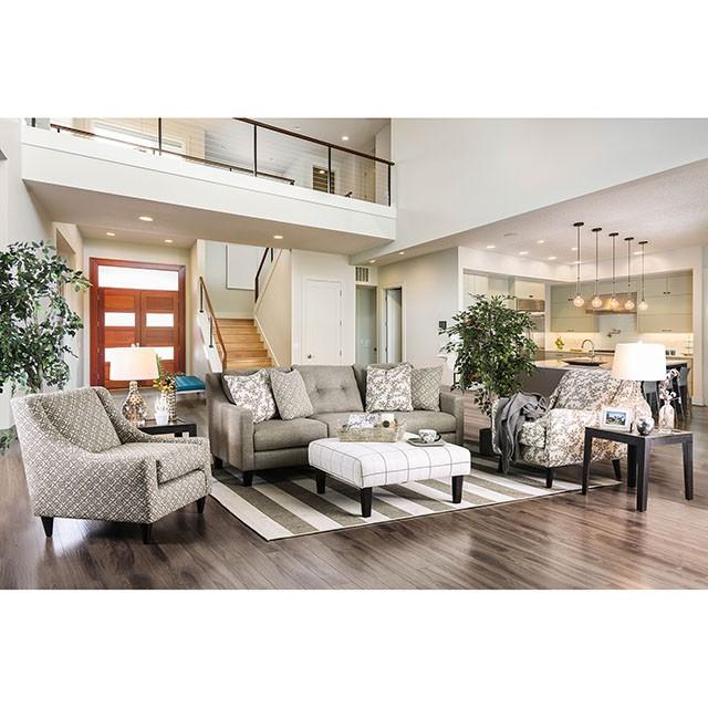 Dorset Light Gray Sofa - U&U Home Budget Furniture (Carteret, NJ)