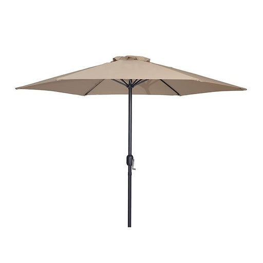Lali 9 Ft Outdoor Umbrella + 21" Round Base - U&U Home Budget Furniture (Carteret, NJ)