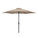 Lali 9 Ft Outdoor Umbrella + 21" Round Base - U&U Home Budget Furniture (Carteret, NJ)