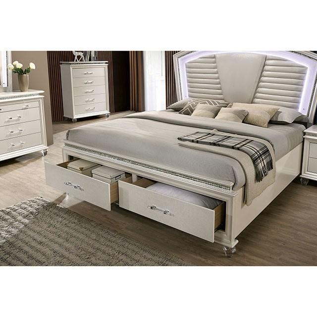 MADDIE Cal.King, E.King, & Queen Bed - U&U Home Budget Furniture (Carteret, NJ)