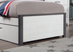 PRIAM Full & Twin Bed, White/Gray, Pink, Chrome, & Yellow - U&U Home Budget Furniture (Carteret, NJ)