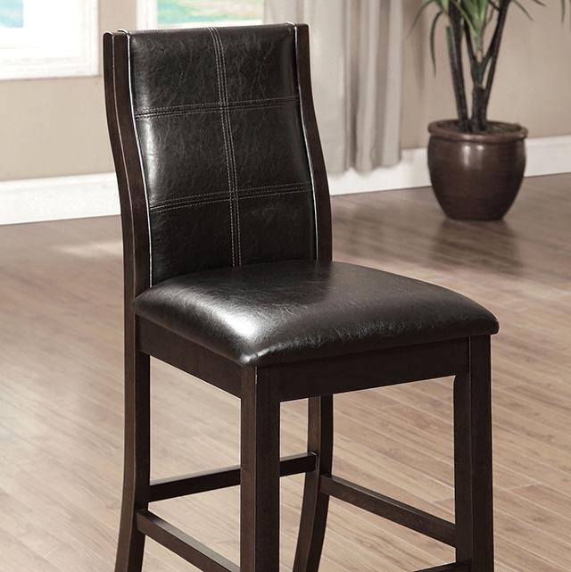 Townsend II Brown Cherry Counter Ht. Chair (2/CTN) - U&U Home Budget Furniture (Carteret, NJ)