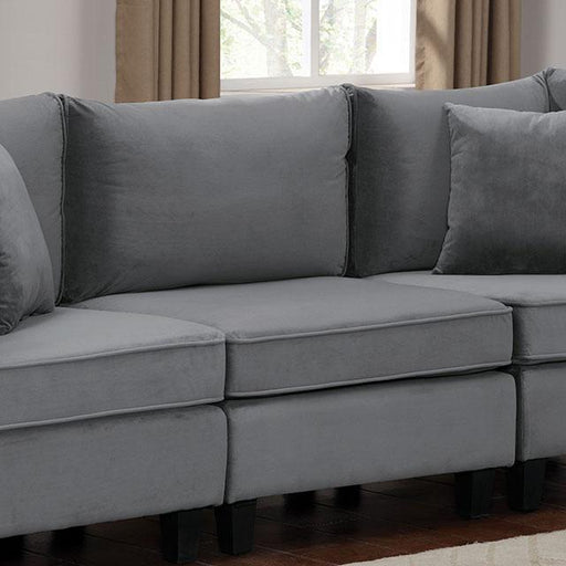 Sandrine Armless Chair - U&U Home Budget Furniture (Carteret, NJ)