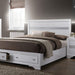 CHRISSY E.King, Full, & Queen Bed White, Grey, & Black - U&U Home Budget Furniture (Carteret, NJ)