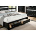CHRISSY E.King, Full, & Queen Bed White, Grey, & Black - U&U Home Budget Furniture (Carteret, NJ)