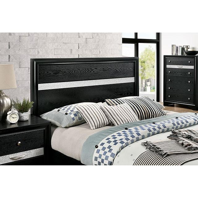 CHRISSY E.King, Full, & Queen Bed White, Grey, & Black - U&U Home Budget Furniture (Carteret, NJ)