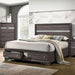 CHRISSY E.King, Full, & Queen Bed White, Grey, & Black - U&U Home Budget Furniture (Carteret, NJ)