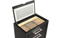 Ashbourne Bedside Vanity Set with Stool Contemporary - U&U Home Budget Furniture (Carteret, NJ)