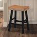 Biasca 24" Stool (2/CTN) White, Brown, & Black - U&U Home Budget Furniture (Carteret, NJ)