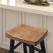 Biasca 29" Stool (2/CTN) White, Brown, & Black - U&U Home Budget Furniture (Carteret, NJ)