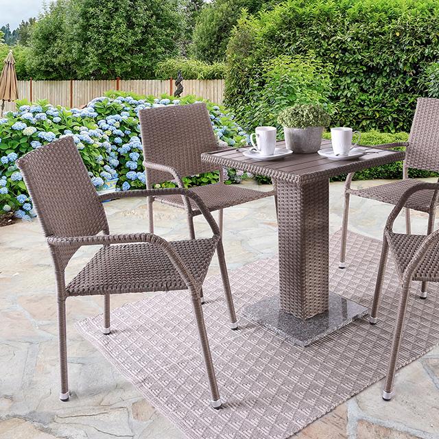 Aminta 3 & 5 Piece Patio Bistro Set - U&U Home Budget Furniture (Carteret, NJ)