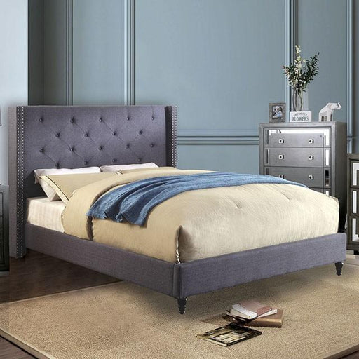 Anabelle Bed Blue & Gray - U&U Home Budget Furniture (Carteret, NJ)