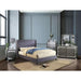 Anabelle Bed Blue & Gray - U&U Home Budget Furniture (Carteret, NJ)